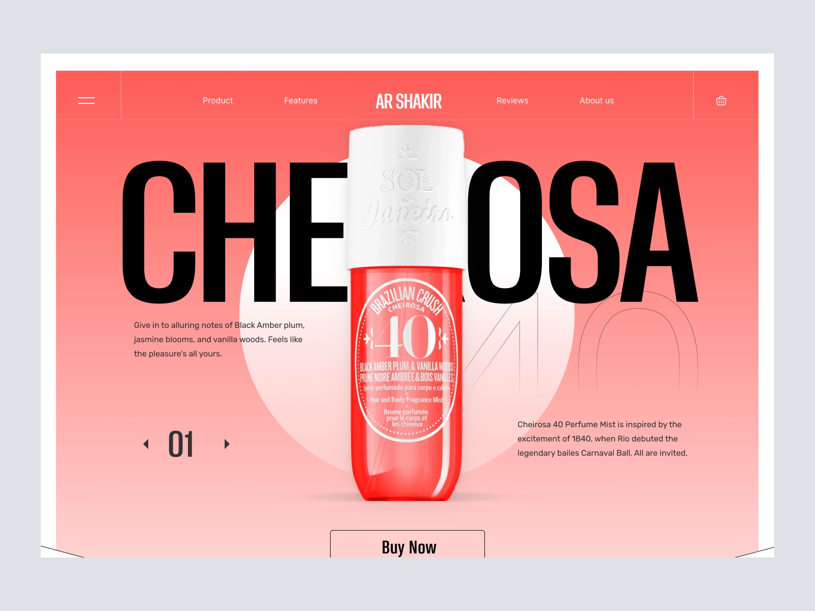 Chierosa - Cosmetics and Beauty Product Store for Figma and Adobe XD - screen 1