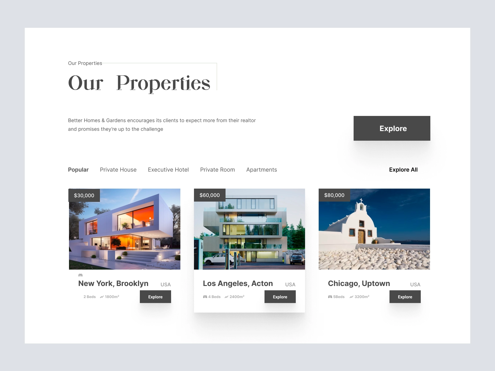 Investa - Real Estate Website Homepage for Figma and Adobe XD - screen 3