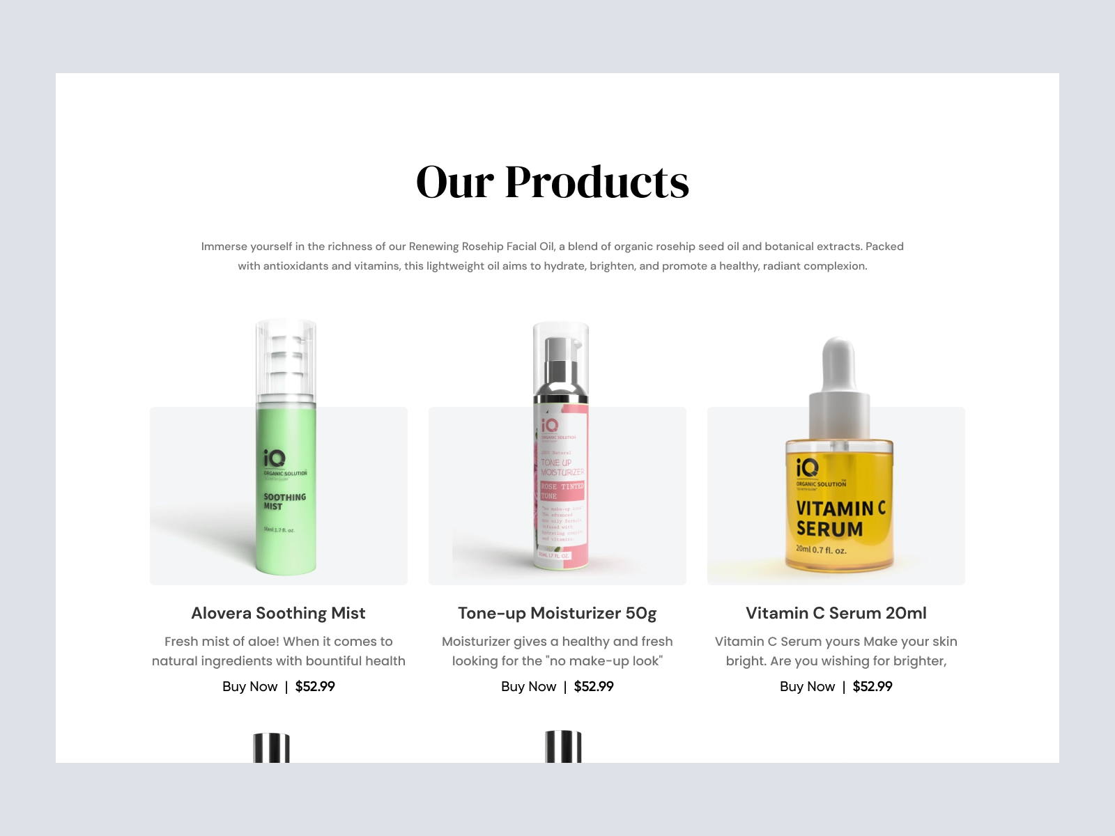 IQ - Shopify Cosmetics and Beauty Store for Figma and Adobe XD - screen 3