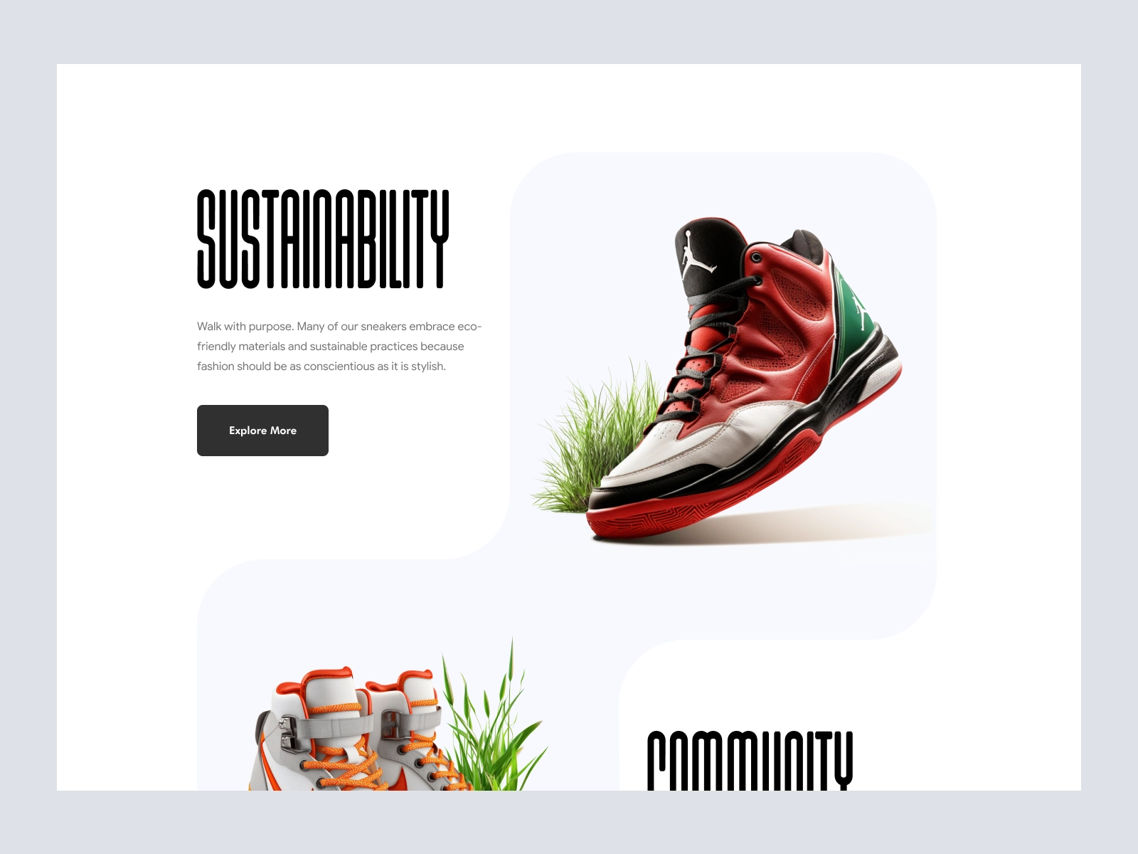 Low Retro - Shopify Website Design for Shoes Company for Figma and Adobe XD - screen 2