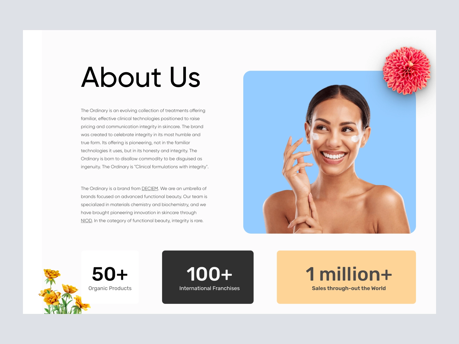 O. - Shopify Website Design for Beauty and Cosmetics Sotre for Figma and Adobe XD - screen 3