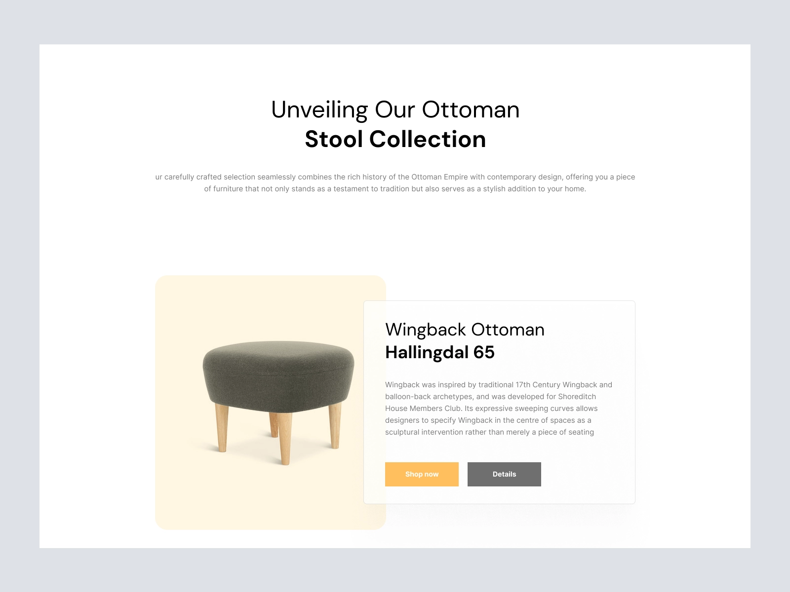 Ottoman - Furniture Store Design for Figma and Adobe XD - screen 3