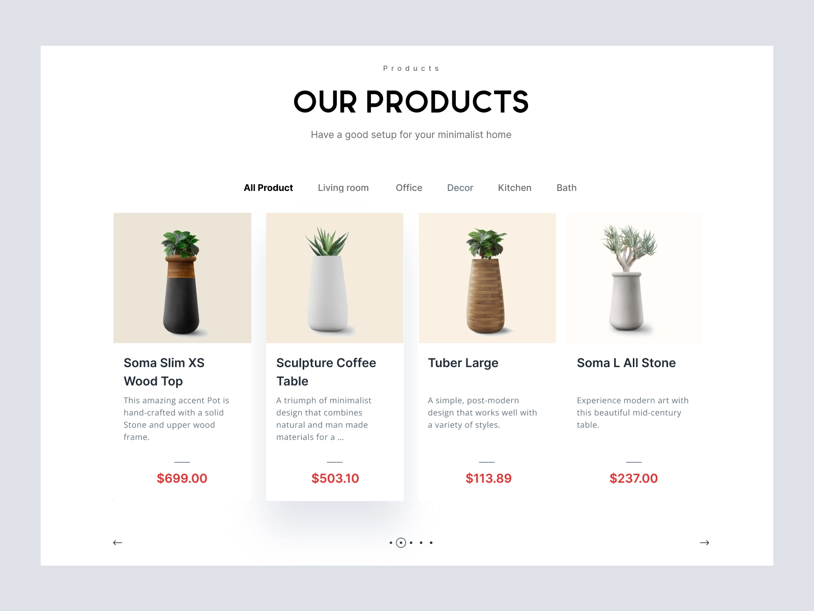 Reflect - Ceramic Vases and Home Decore Products for Figma and Adobe XD - screen 4