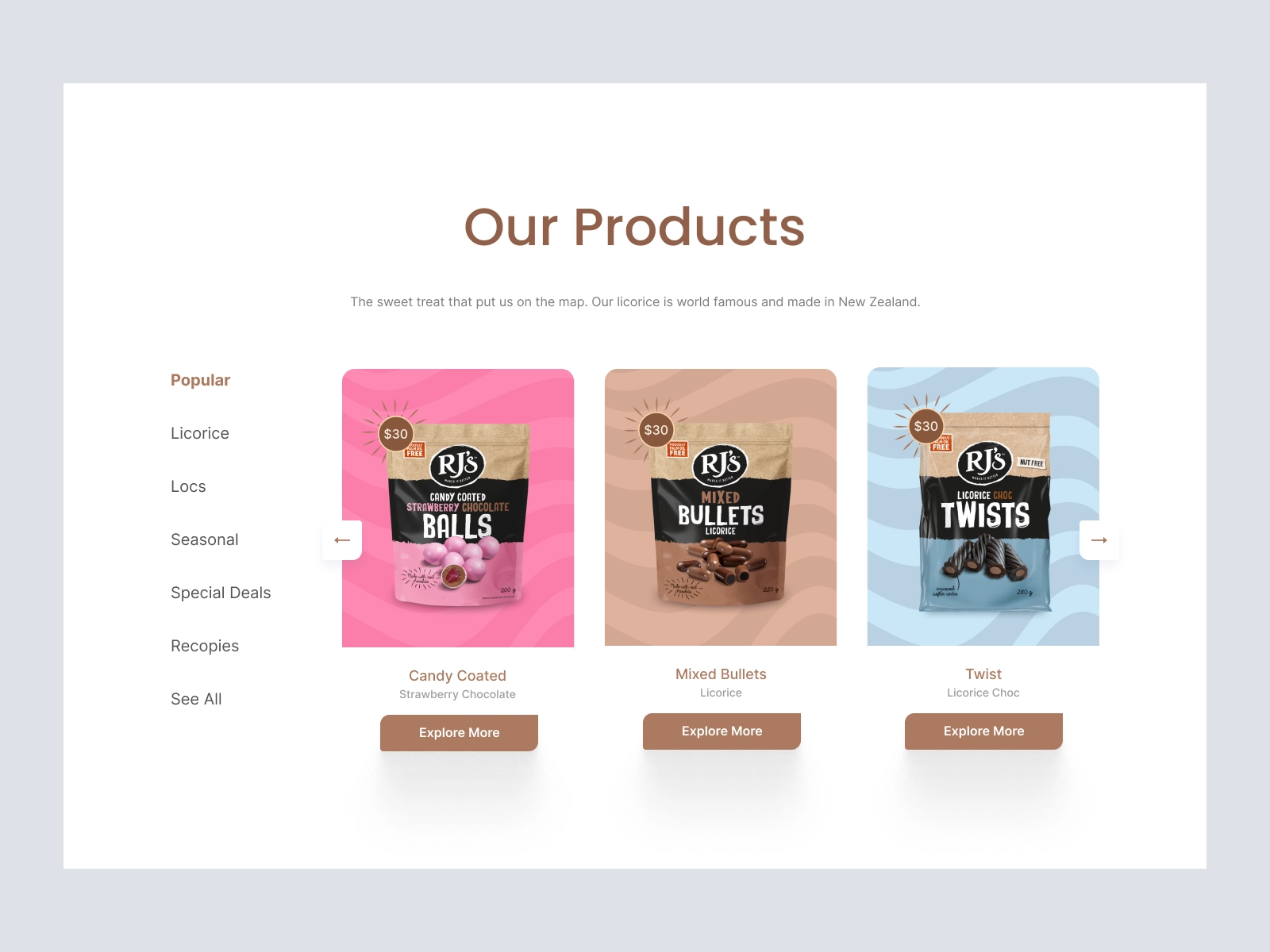 RJs - Tea and Coffee Store for Figma and Adobe XD - screen 4