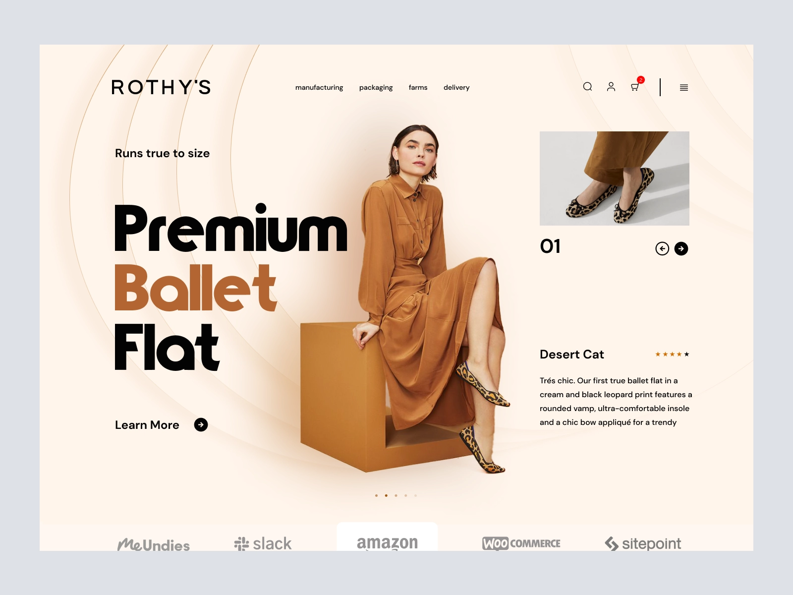 Rothy's - Women Fashion Store for Figma and Adobe XD - screen 1