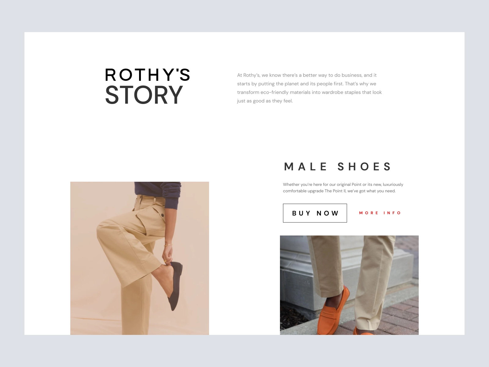 Rothy's - Women Fashion Store for Figma and Adobe XD - screen 2