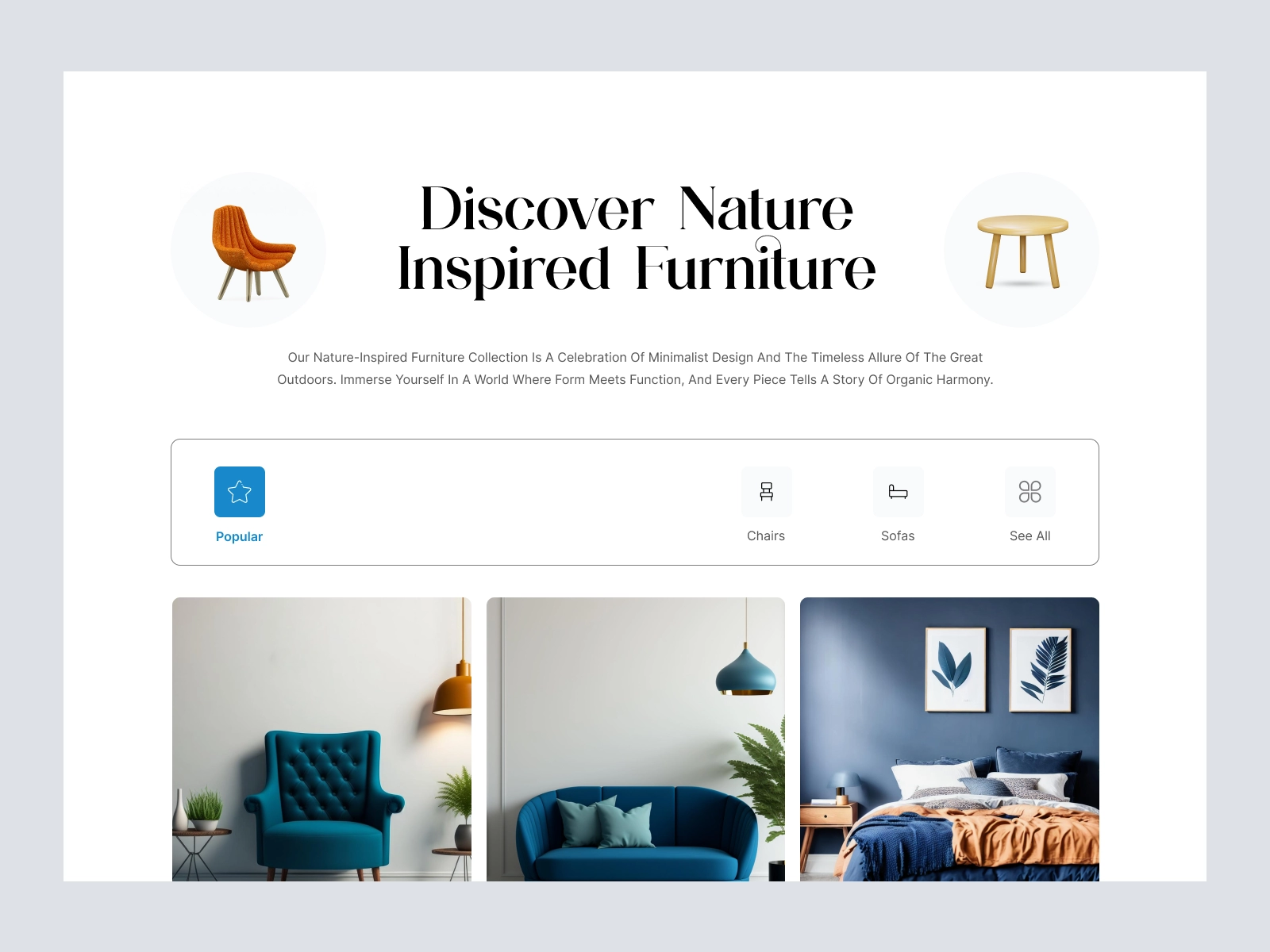 ZenNest - Modern Furniture Store for Figma and Adobe XD - screen 3