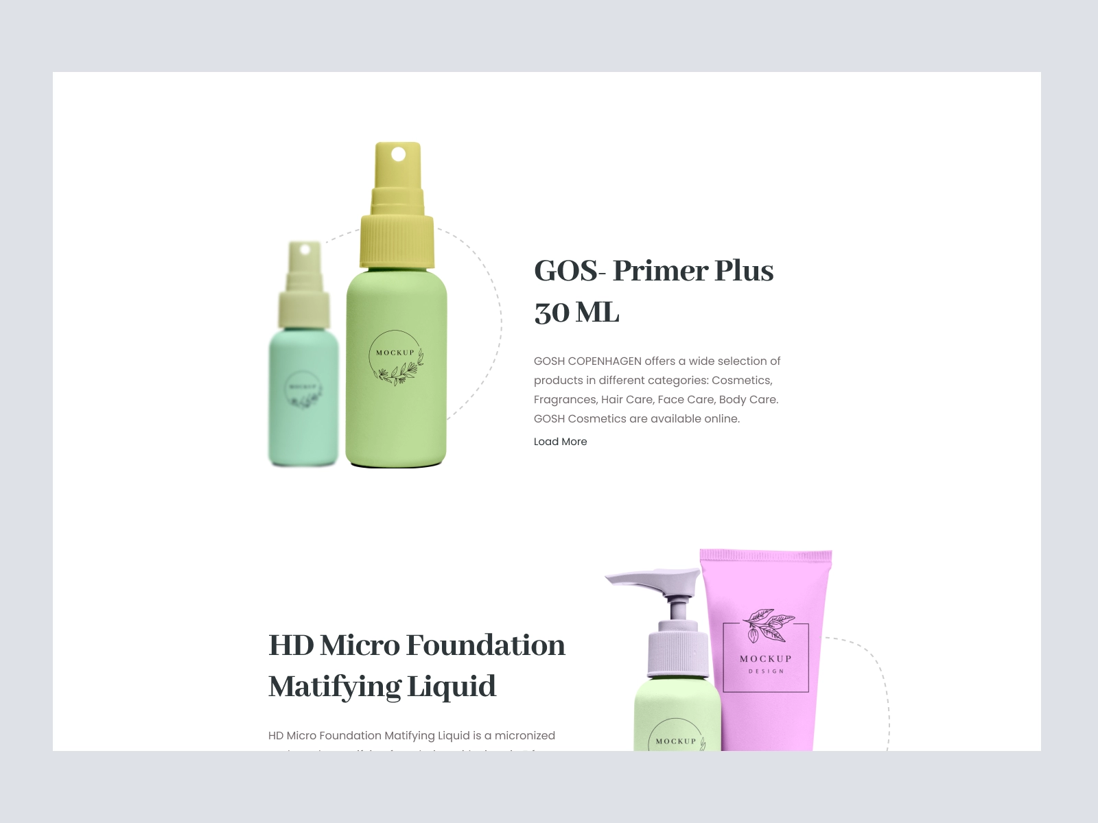 Sunny - Cosmetics Shopify Store for Figma and Adobe XD - screen 1