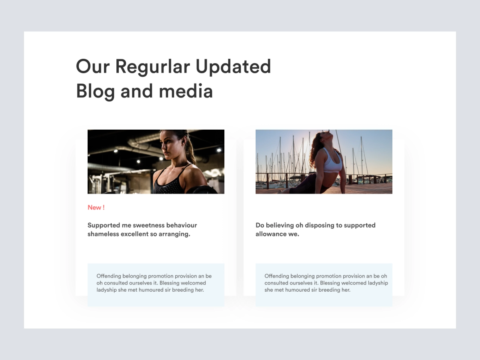 Fitness Trainer Website Design for Figma and Adobe XD - screen 5