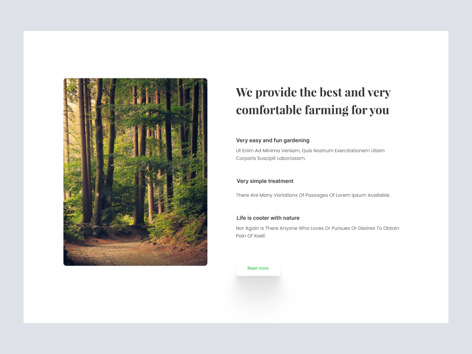 Digital Nursery - Nature Landing Page for Figma and Adobe XD - screen 2