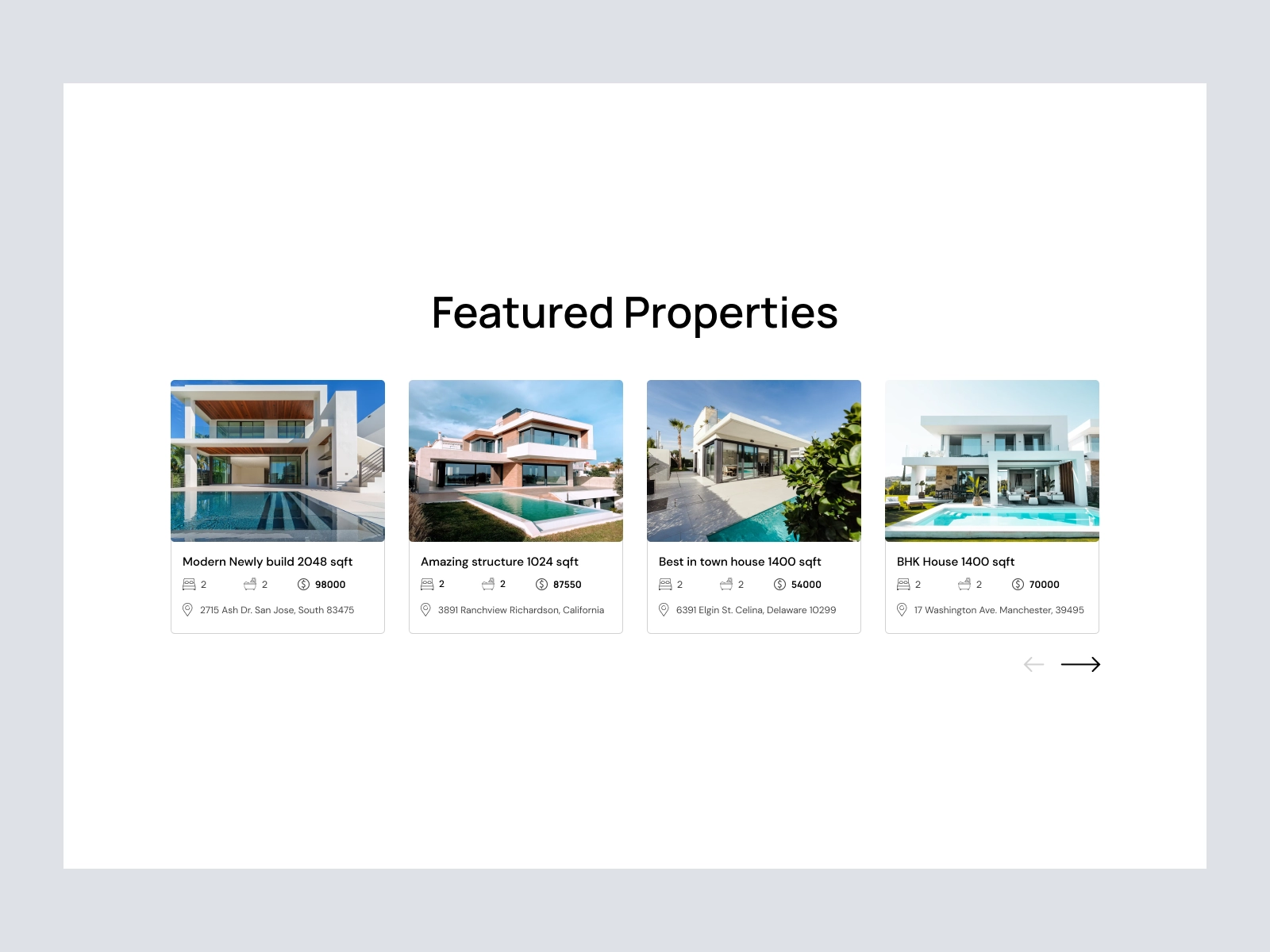 Besal - Property Finder Website Design for Figma and Adobe XD - screen 5