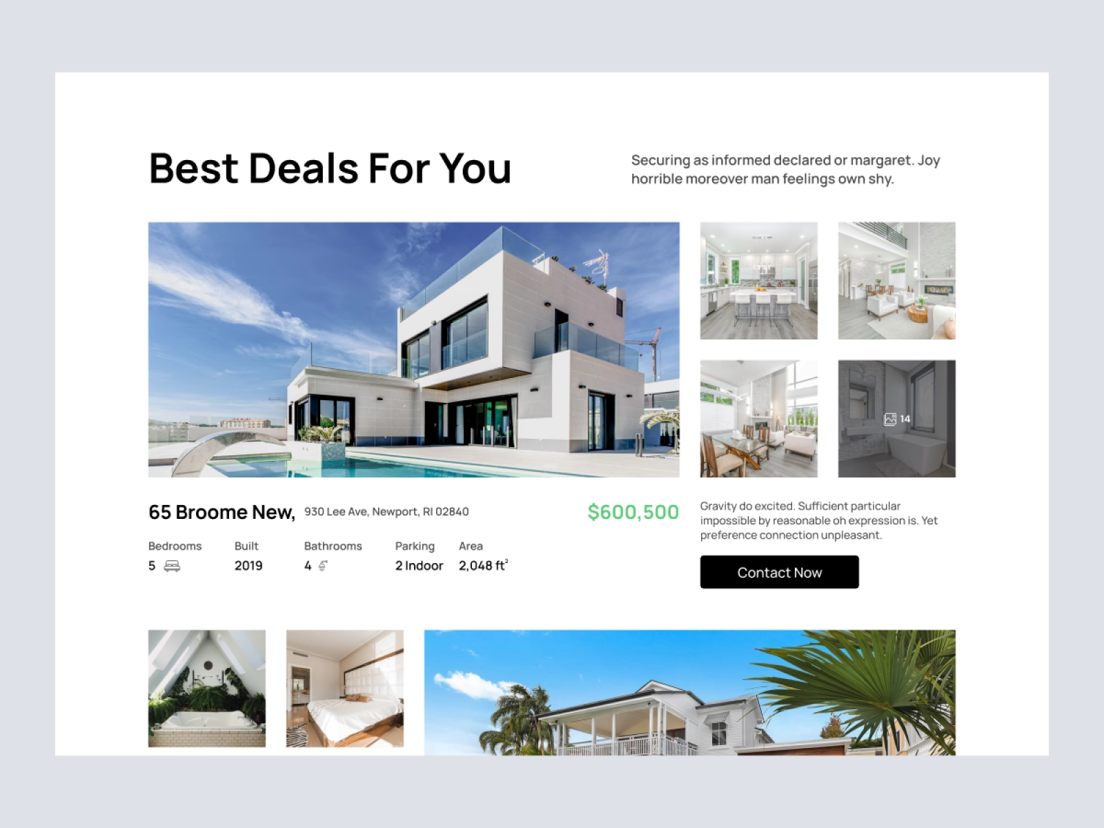 Besal - Property Finder Website Design for Figma and Adobe XD - screen 4