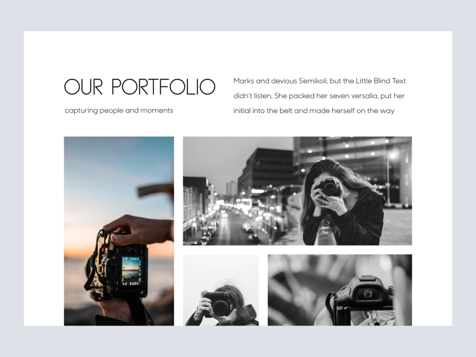 Chris - Photographer Website Design for Figma and Adobe XD - screen 4