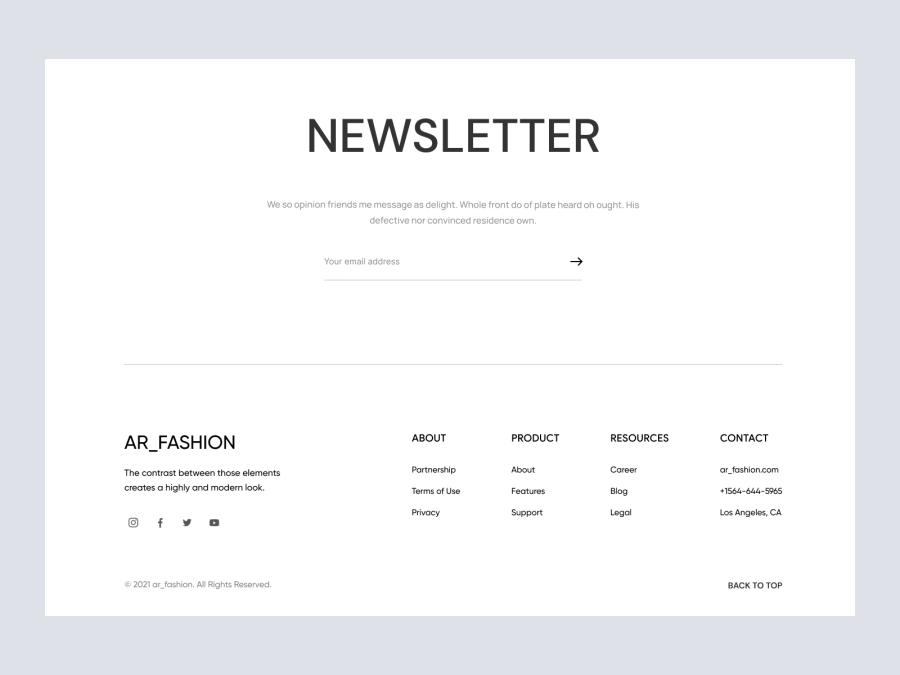 Download Newsletter for Figma and Adobe XD