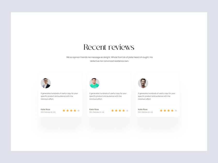 Download Testimonials for Figma and Adobe XD