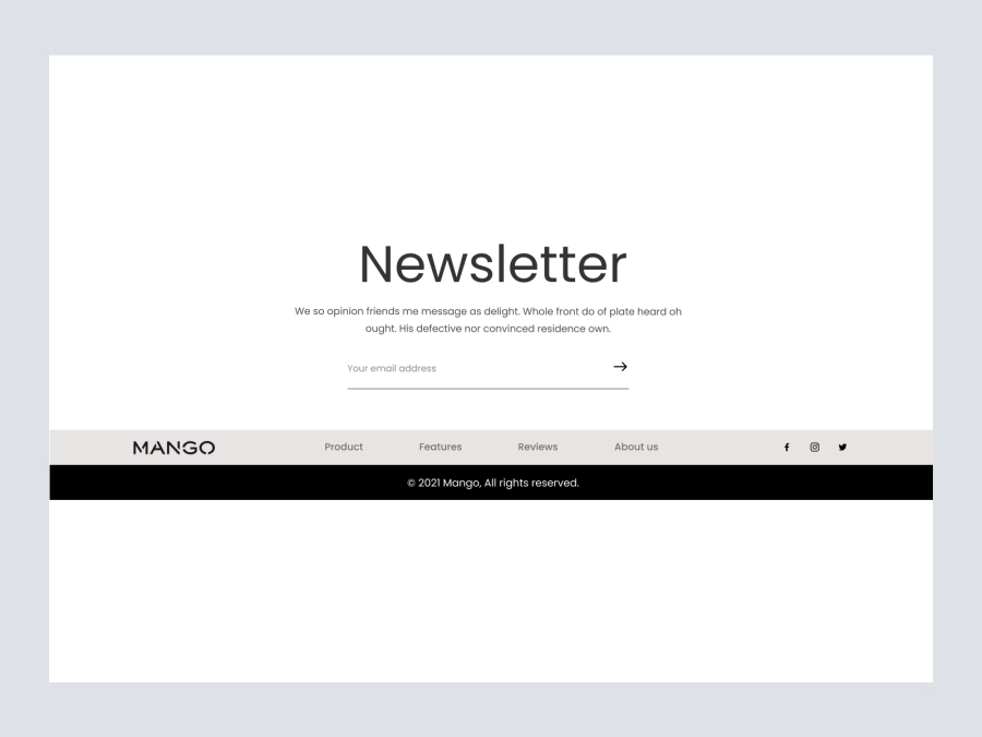 Download Newsletter for Figma and Adobe XD