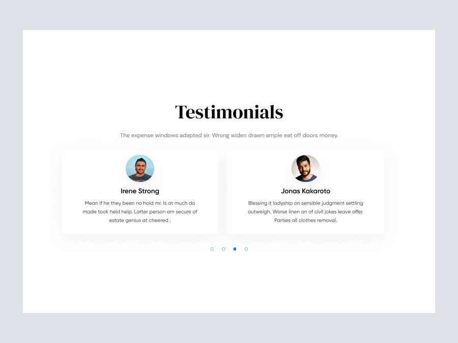 Download Testimonials for Figma and Adobe XD