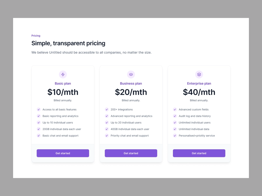 Download Pricing for Figma and Adobe XD