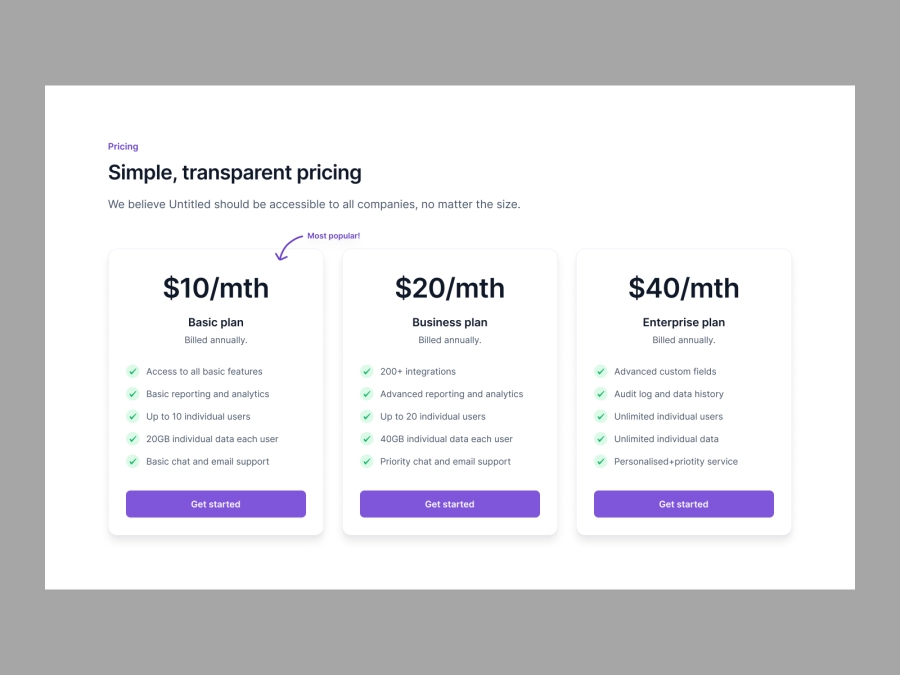 Download Pricing for Figma and Adobe XD