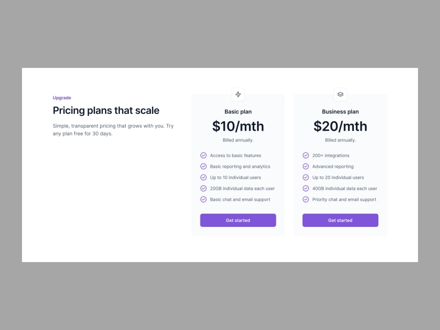 Download Pricing for Figma and Adobe XD