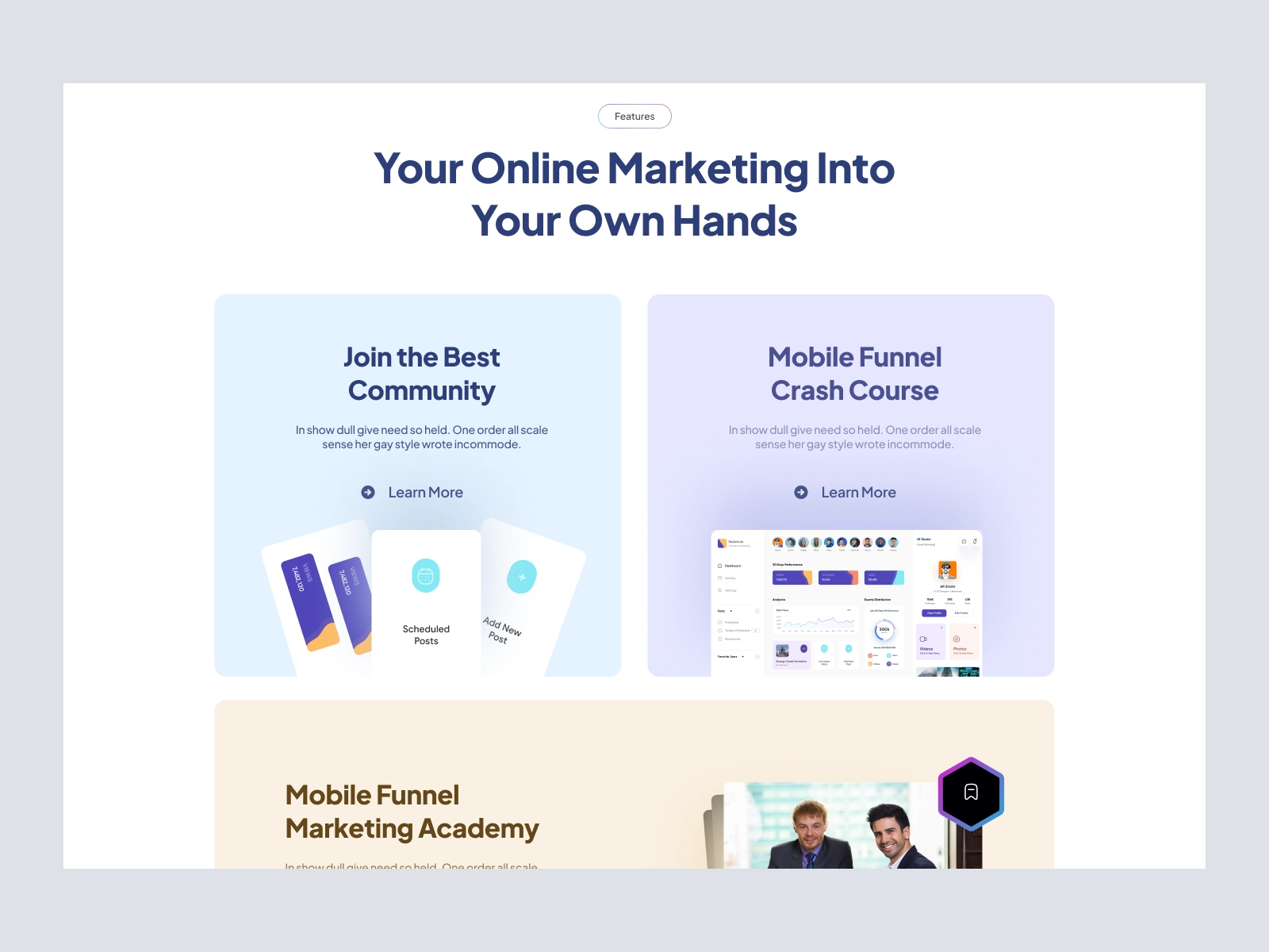 iFunnel - SaaS Landing Page Design for Figma and Adobe XD - screen 6