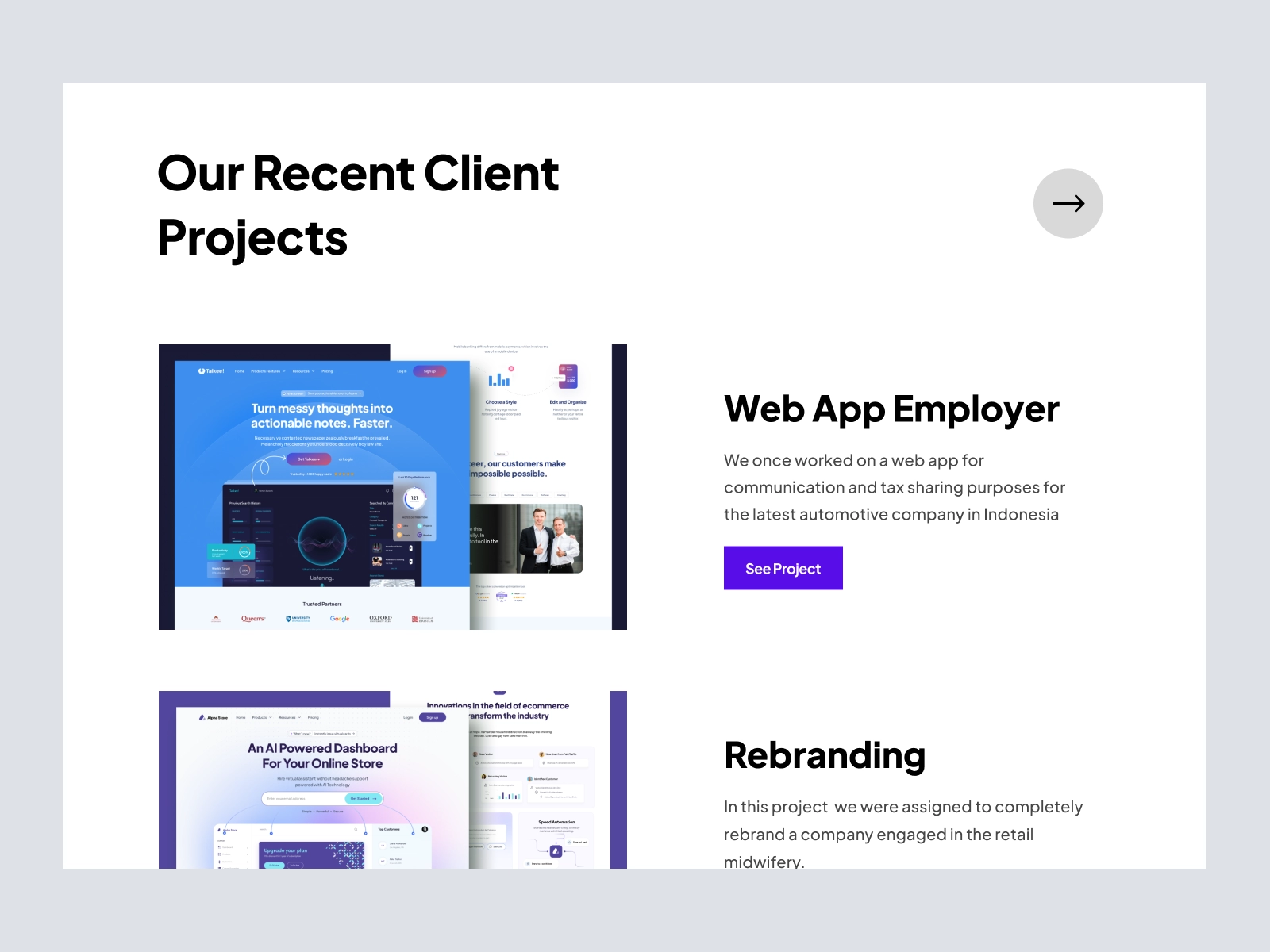 GiGate - Agency Website Design Full Page for Figma and Adobe XD - screen 5