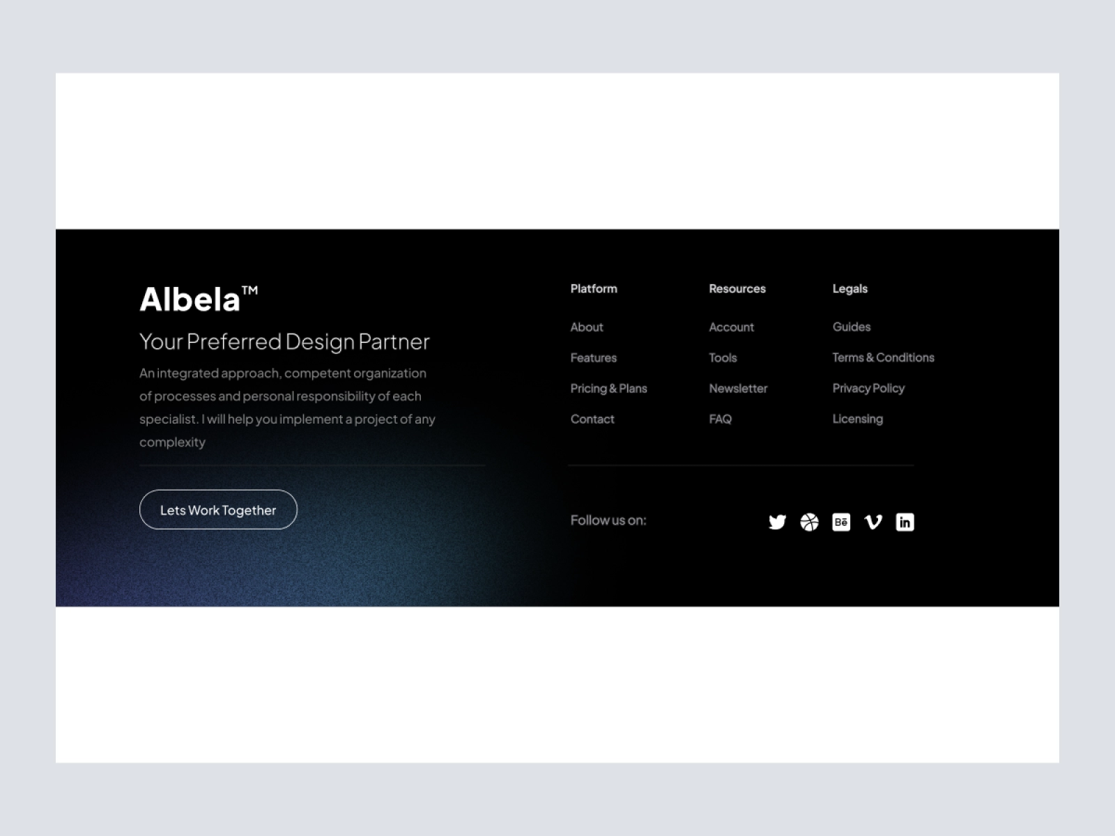 Albela - Freelancer Website Homepage Design for Figma and Adobe XD - screen 5