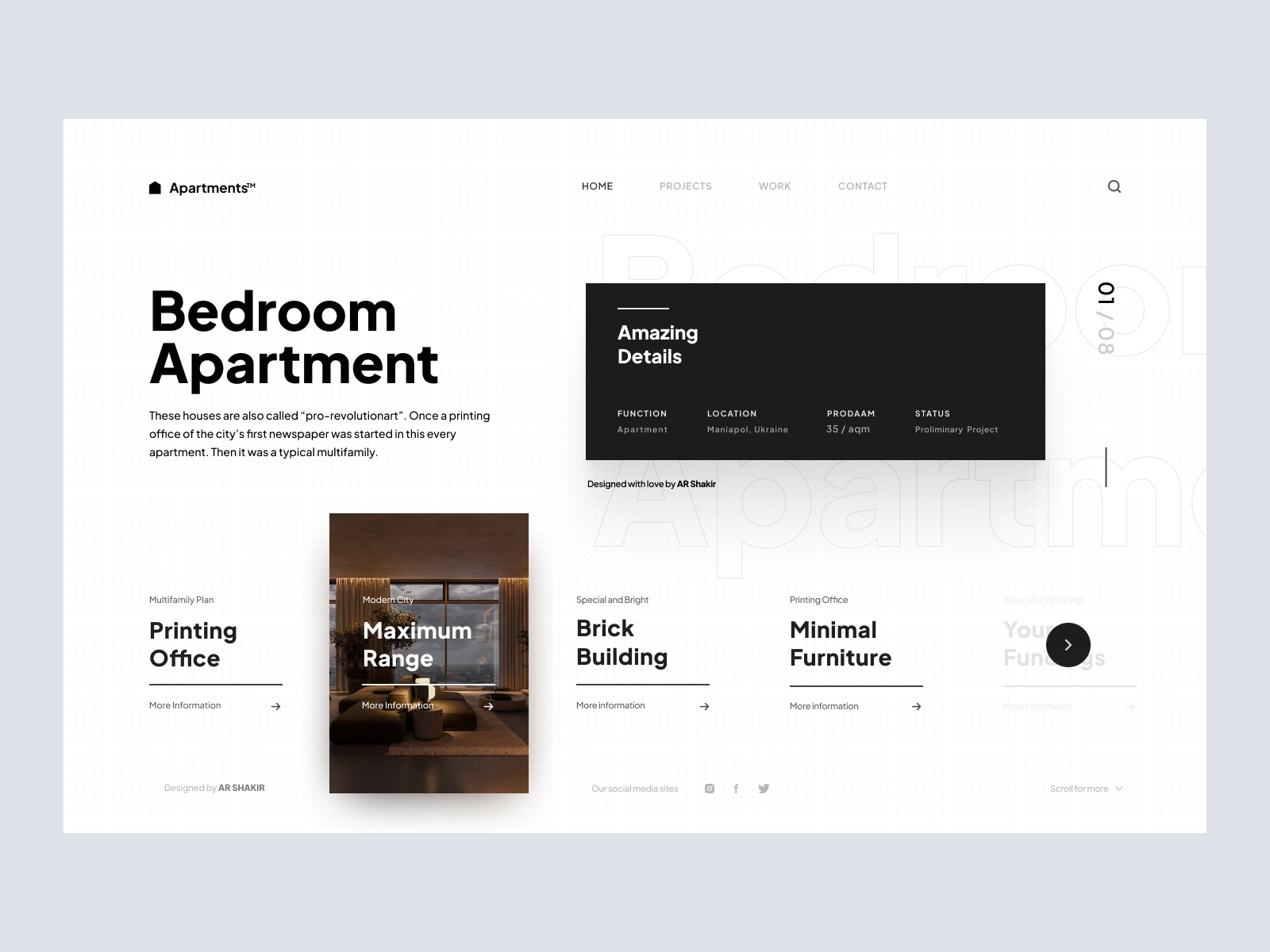Hero Section For Property Website
