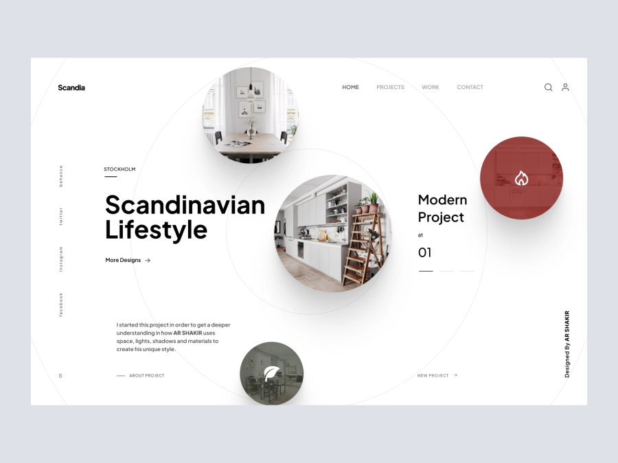 Download Scandia - Construction Company Website Design Hero for Figma and Adobe XD