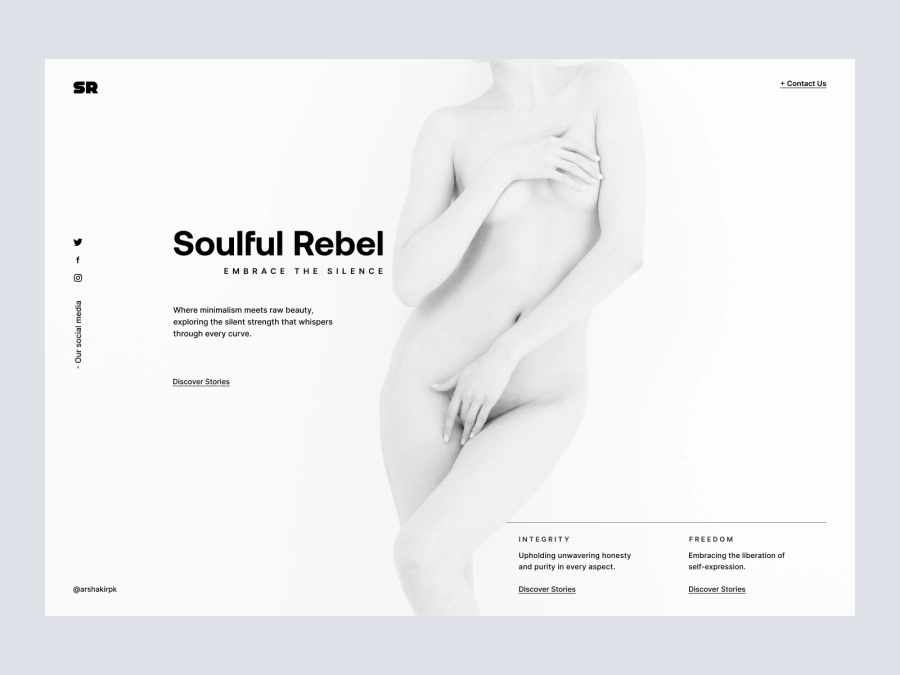 Download Soulful Rebel - Beauty Blog Design for Figma and Adobe XD