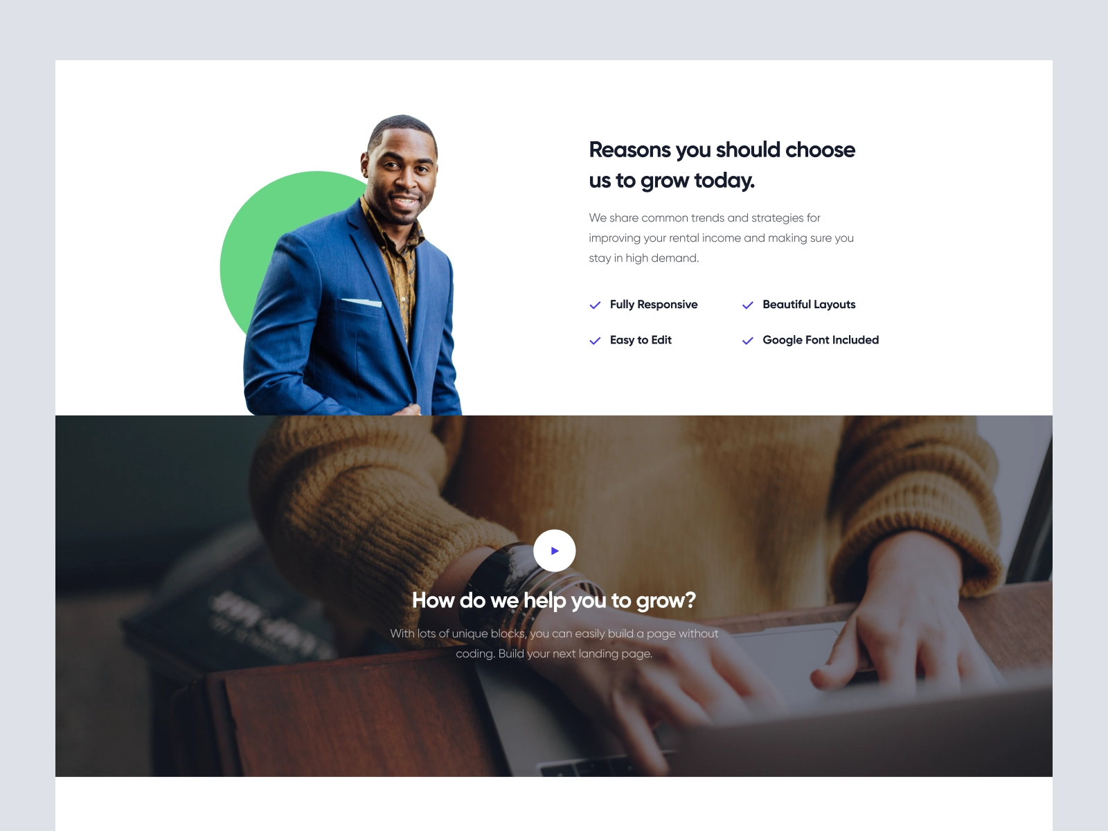 BizPrep - B2B Consultation Company Website Design for Figma and Adobe XD - screen 2
