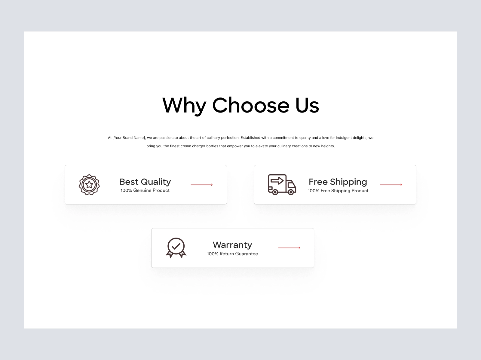 Nangs Cream Chargers Landing Page Design for Figma and Adobe XD - screen 4