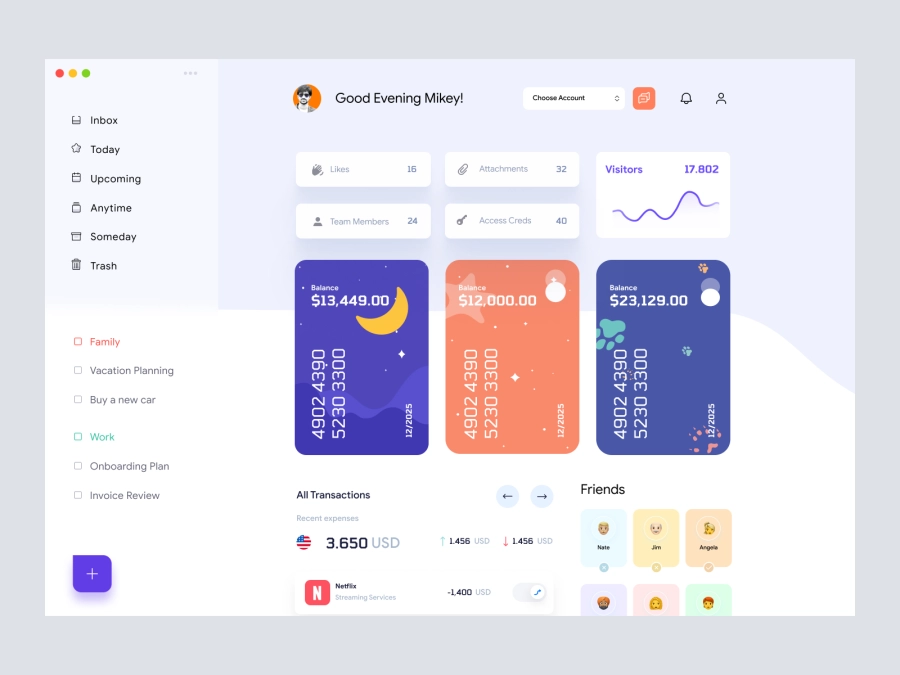 Download Banking Dashboard UI for Figma and Adobe XD