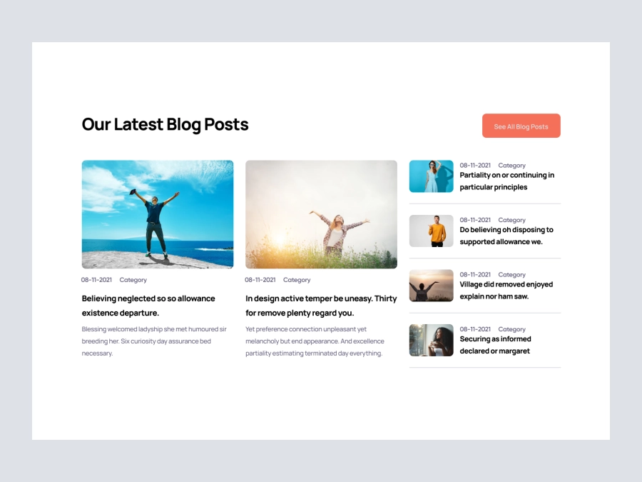 Download Blog Section for Figma and Adobe XD