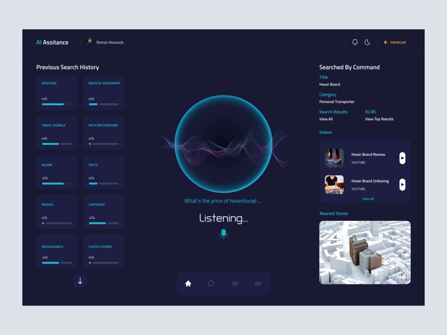 Download ChatGPT Voice Interface Concept for Figma and Adobe XD