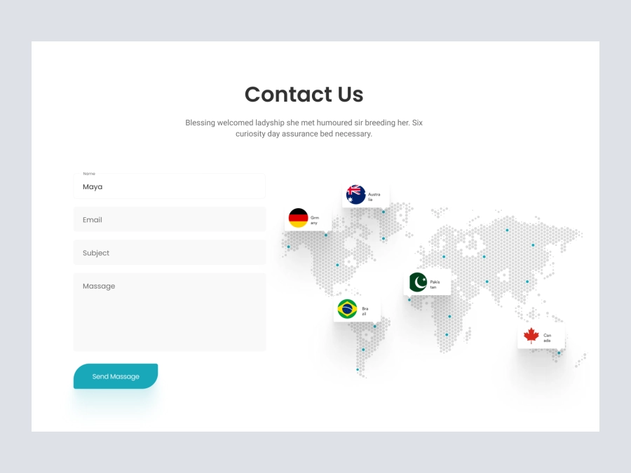 Download Contact Section for Figma and Adobe XD
