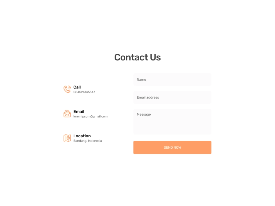 Download Contact Us for Figma and Adobe XD
