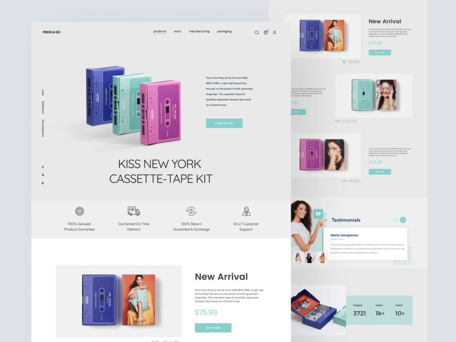 Download Cosmetics Website Shopify Store Design for Figma and Adobe XD