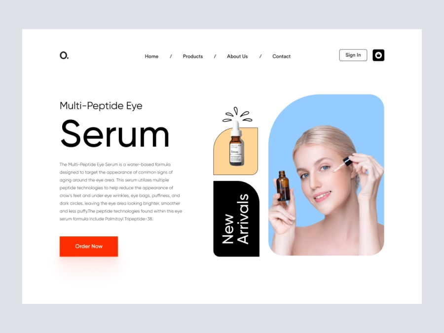 Download Cosmetics/Beauty Product Hero for Figma and Adobe XD