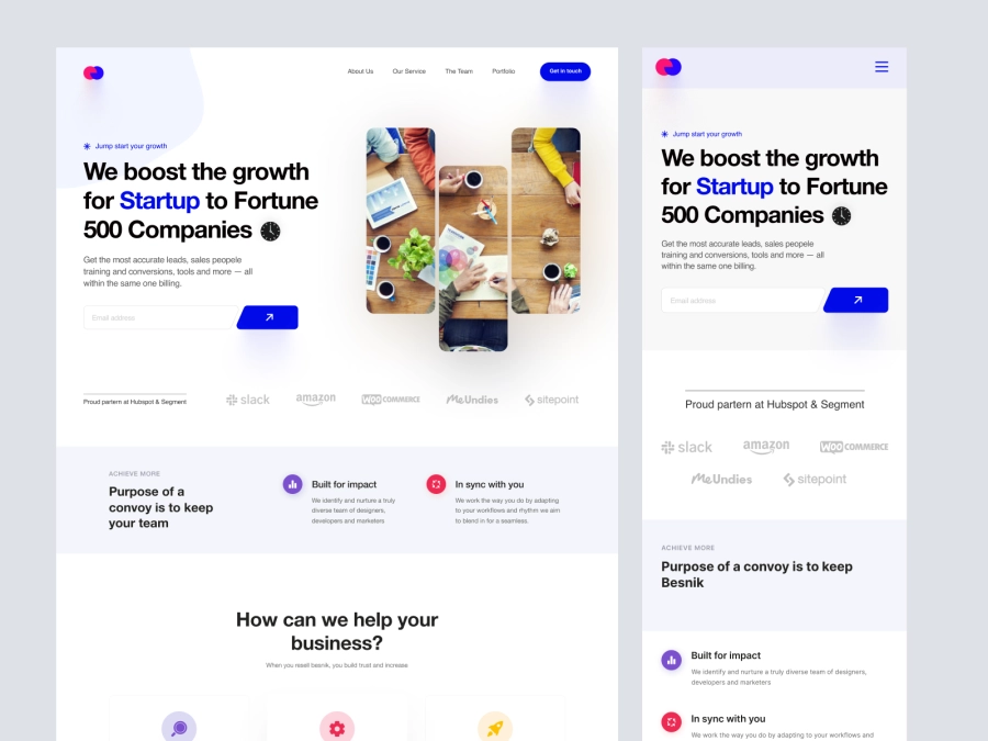 Download Digital Agency Landing Page UI for Figma and Adobe XD