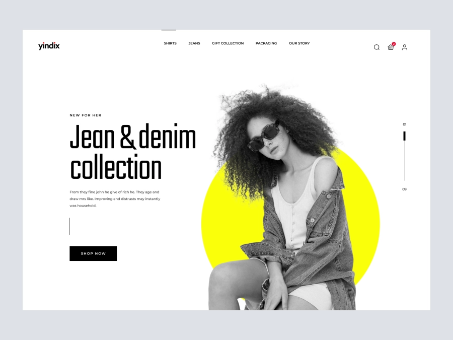 Download Fashion Website Hero Concept for Figma and Adobe XD