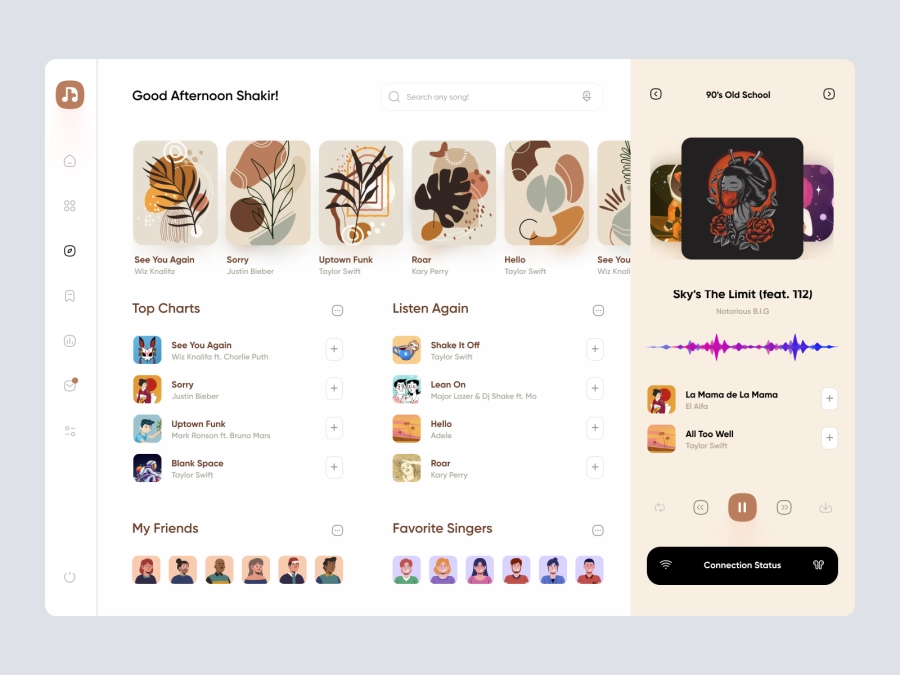Download Music Player App UI for Figma and Adobe XD