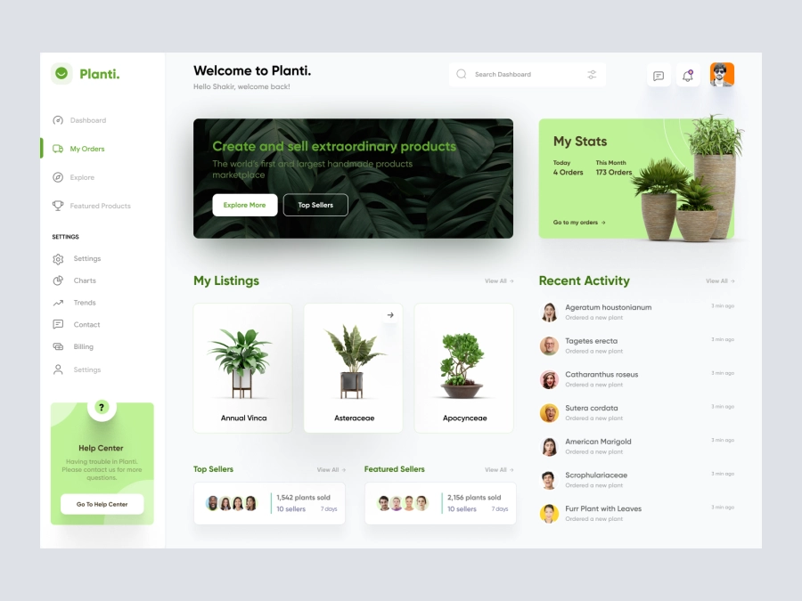 Download Plants Online Marketplace for Figma and Adobe XD