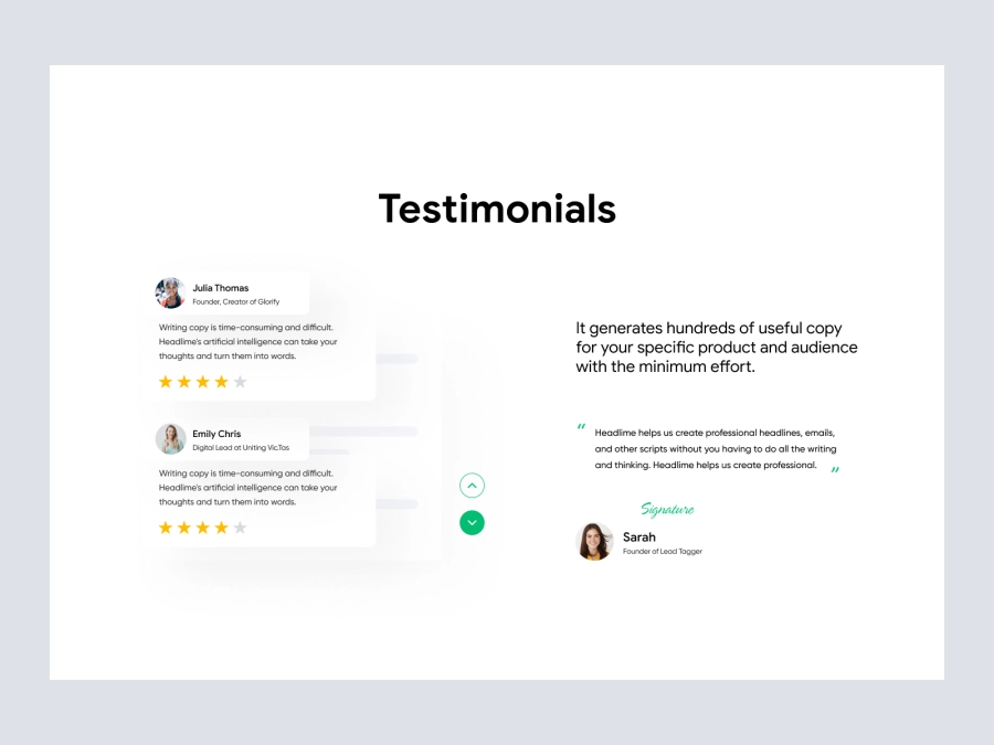 Download Shoe Company Shopify Website Homepage - Testimonials for Figma and Adobe XD