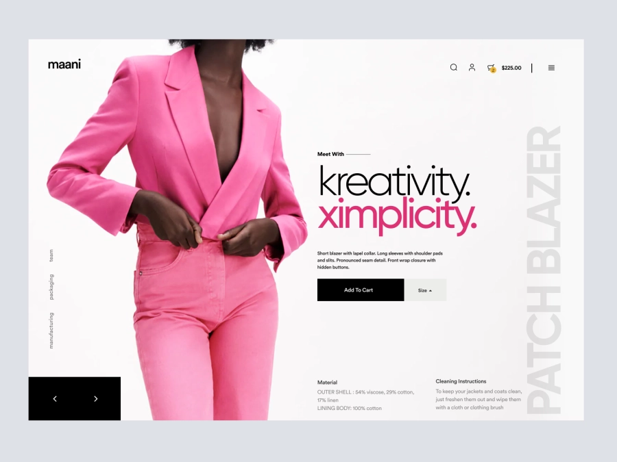 Download Shopify Fashion Website Hero for Figma and Adobe XD