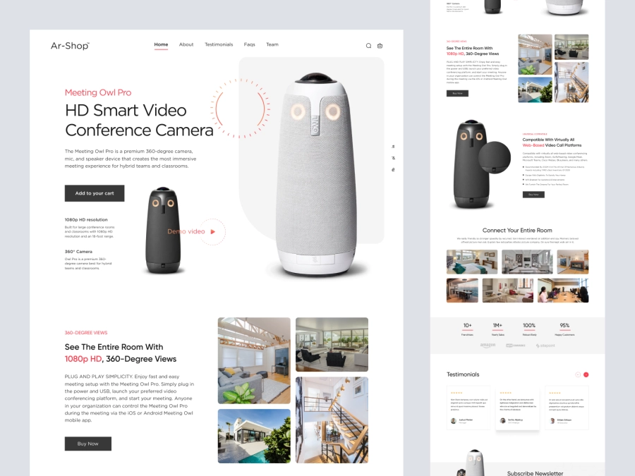 Download Shopify Security Camera Website Concept for Figma and Adobe XD