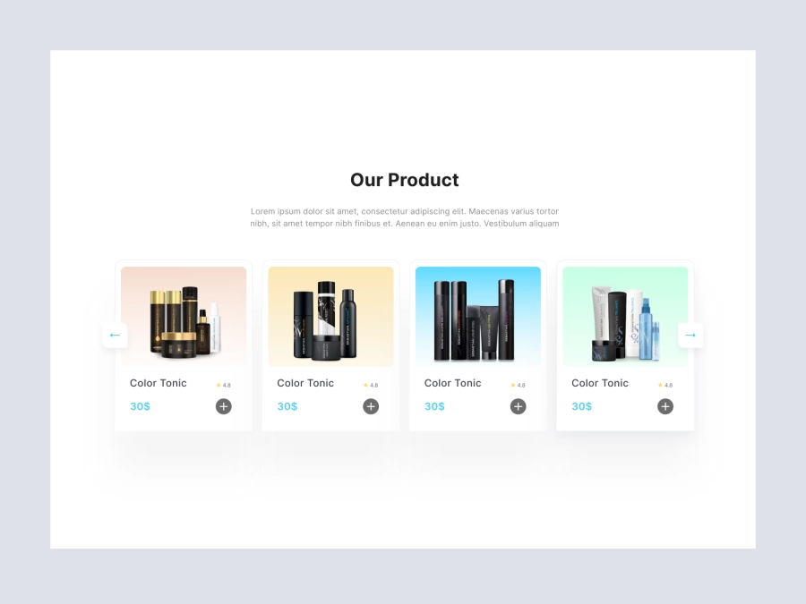 Download Shopify Store - Products for Figma and Adobe XD