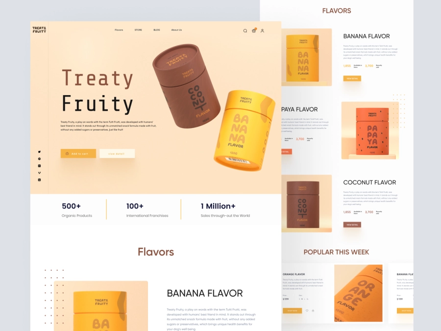 Download Shopify Website Design for Pet Product for Figma and Adobe XD