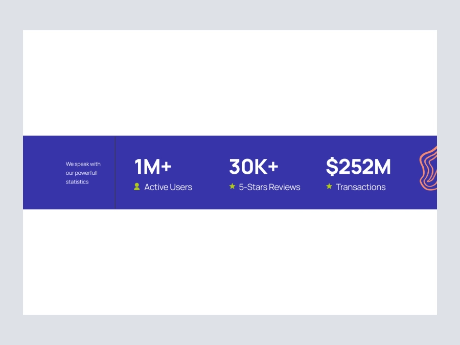 Download Stats Section for Figma and Adobe XD