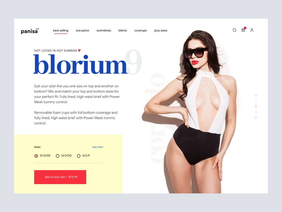 Download Swimwear - Product Details for Figma and Adobe XD